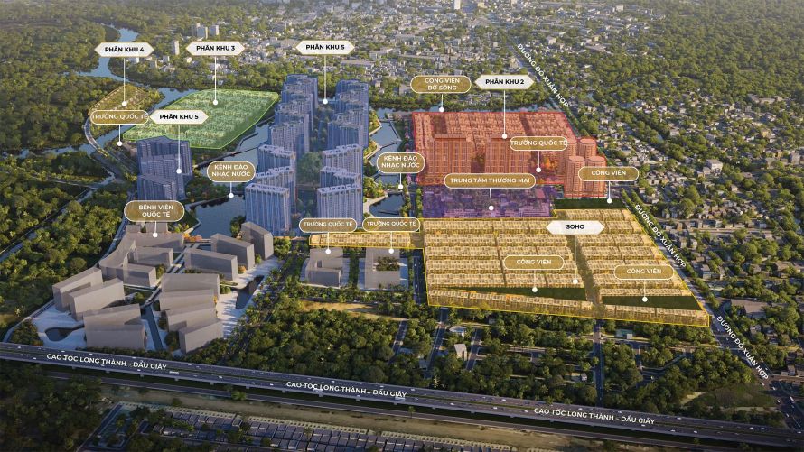 Các phân khu The Global City