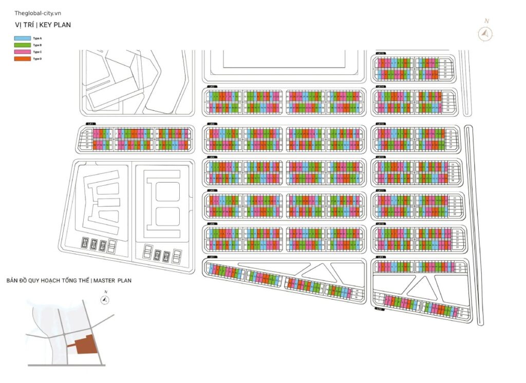 Thiết Kế & Mặt Bằng Nhà Phố SOHO The Global City